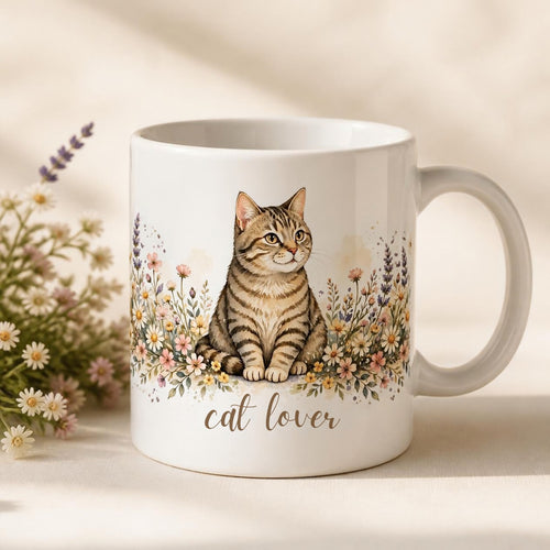 Cat Lover Ceramic Mug product photo