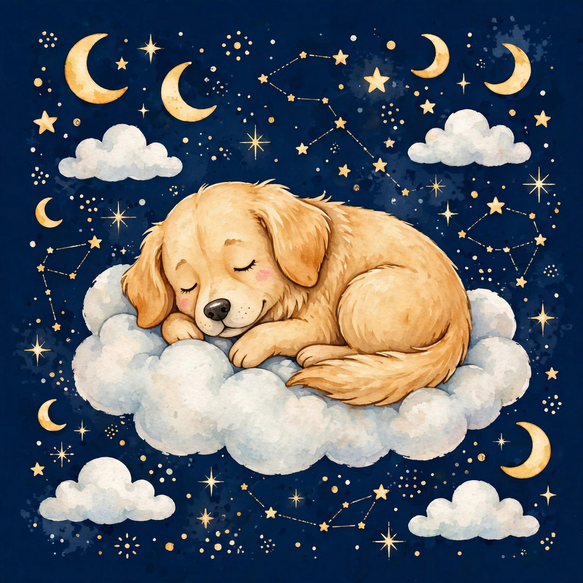 Dreamland Dog Canvas Tote Bag